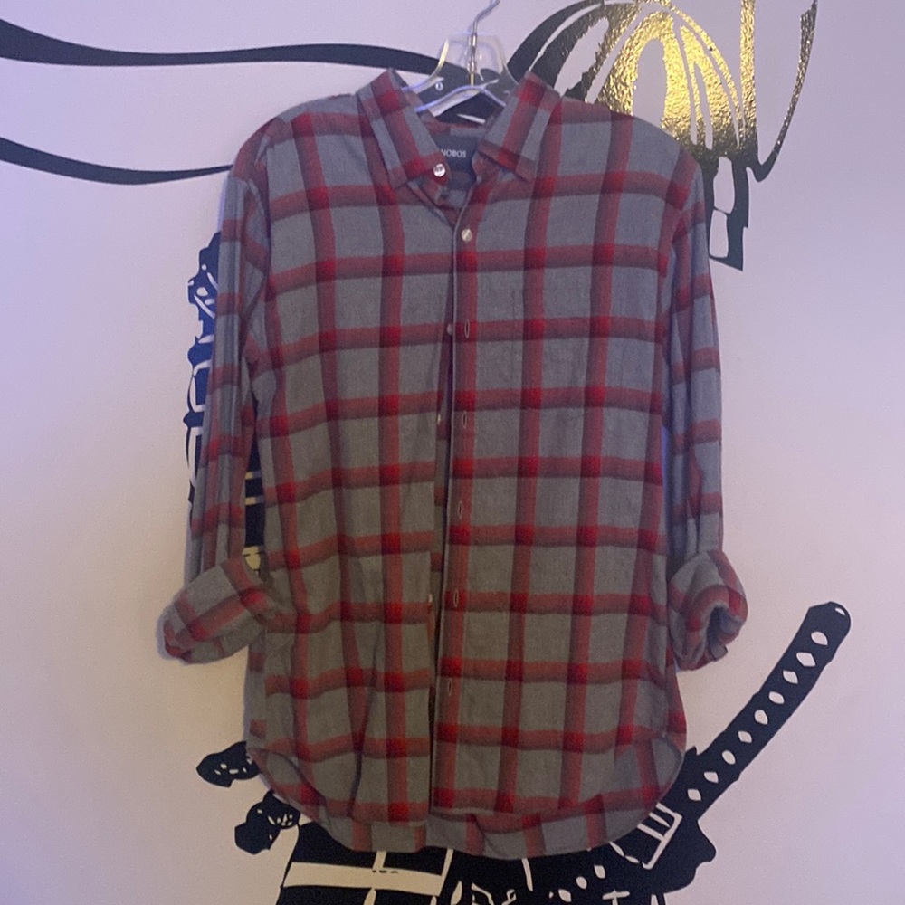 Two Button Up Bonobos dress shirts.